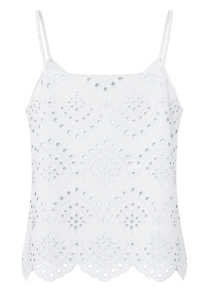PCVILDE STRAP TOP WVN NOOS 17156563 BRIGHT WHITE